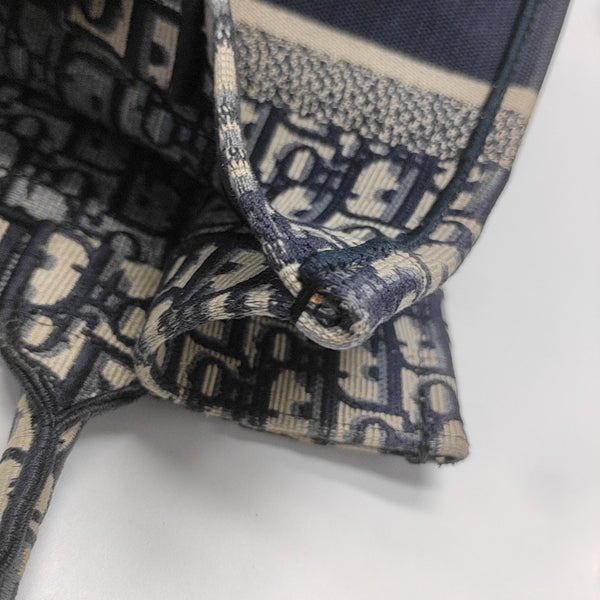 Book Tote Medium Oblique Canvas Blue