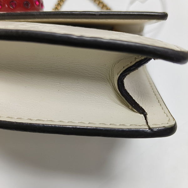 GG Supreme Mini Calfskin White