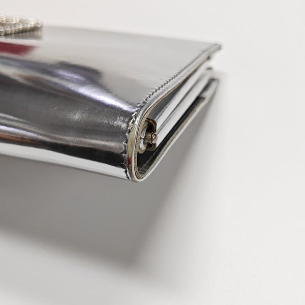 Calfskin Clutch Silver