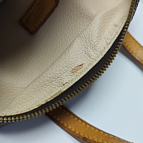 SPONTINI Monogram Coated Canvas Brown