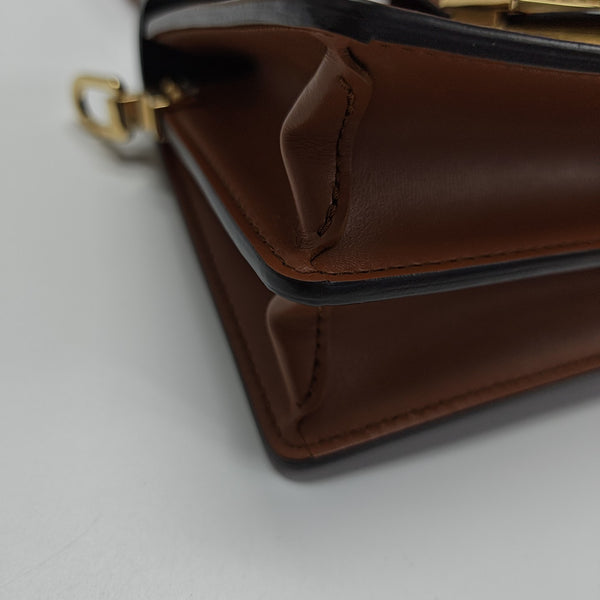 DAUPHINE Mini Monogram Coated Canvas Brown