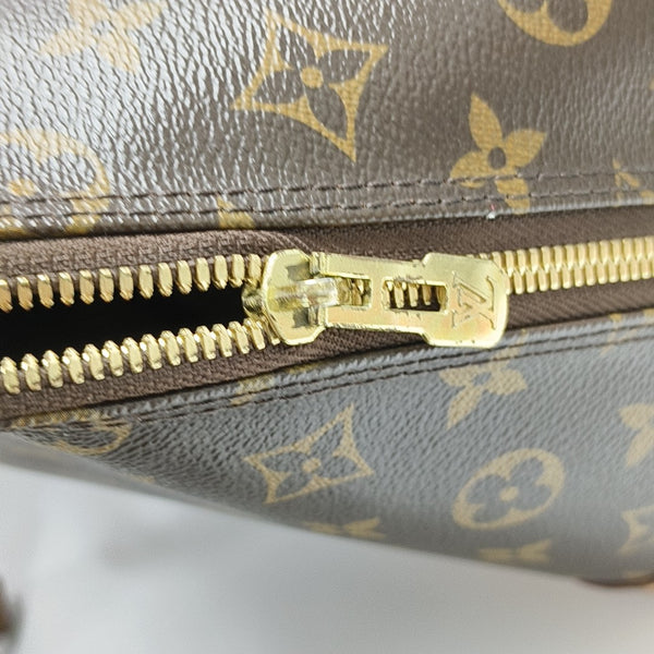 ALMA GM Monogram Coated Canvas Brown