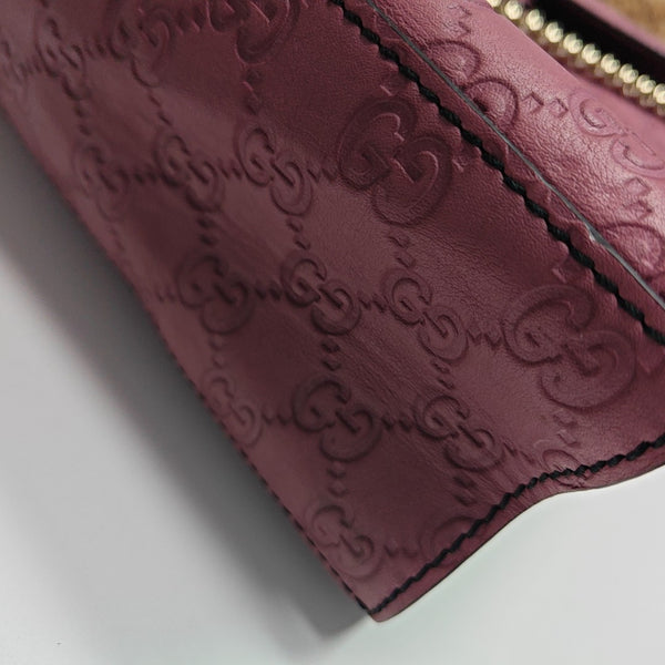Emily Chain Monogram Calfskin Pink