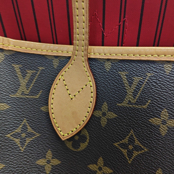 NEVERFULL MM Monogram Coated Canvas Brown