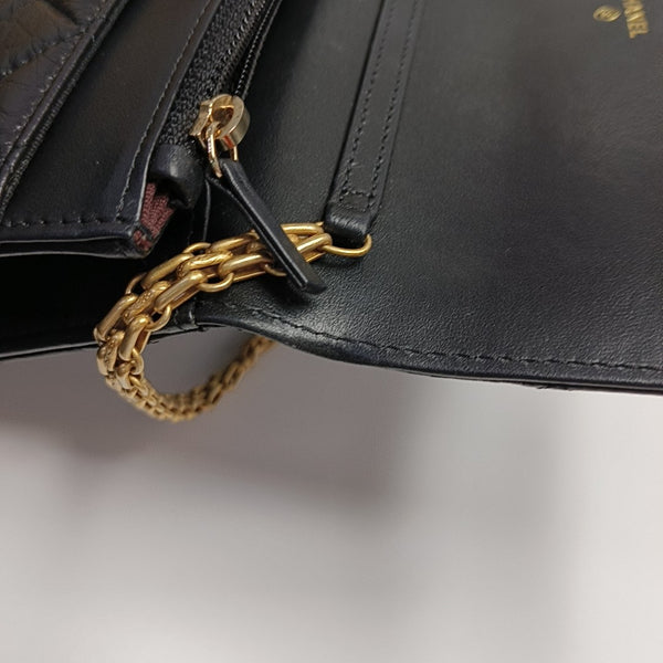 2.55 WOC Quilted Calfskin Black