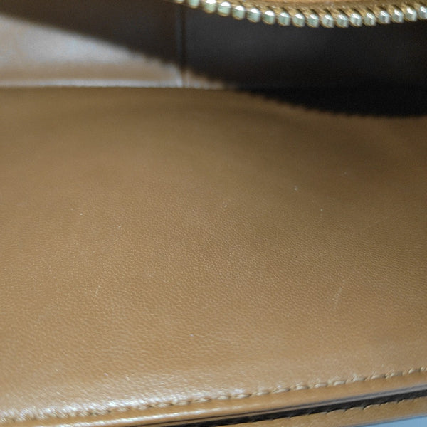 TRIOMPHE Small Coated Canvas Brown