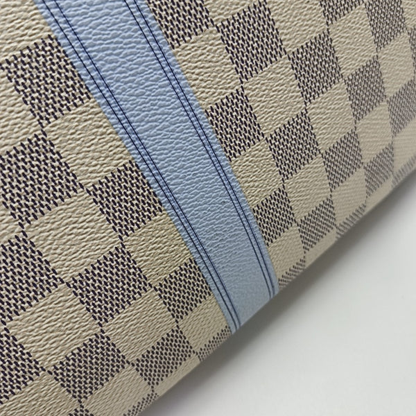 NEVERFULL MM Damier Azur Coated Canvas White