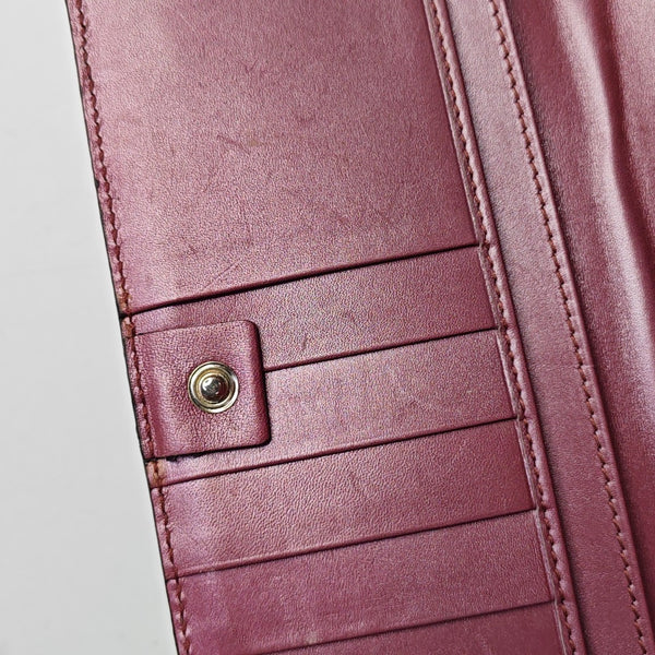 Monogram Patent Leather Wallet Pink