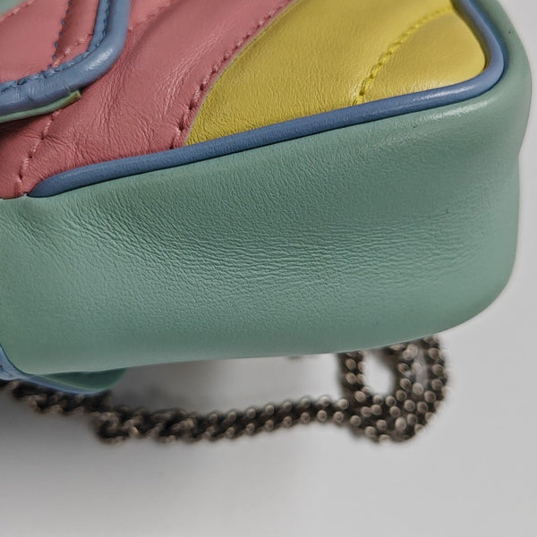 GG Marmont Mini Quilted Calfskin Multicolor
