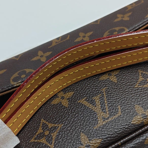 IVY Monogram Coated Canvas Brown