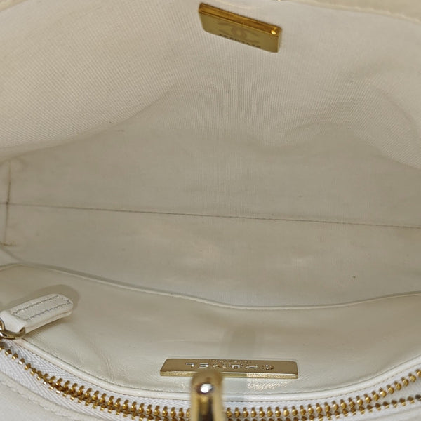 CHANEL 31 Mini Quilted Lambskin White
