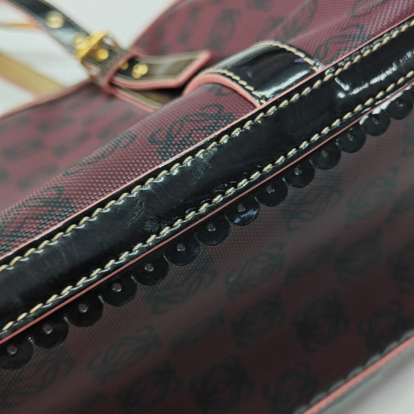 Coated Canvas Tote Bag Red