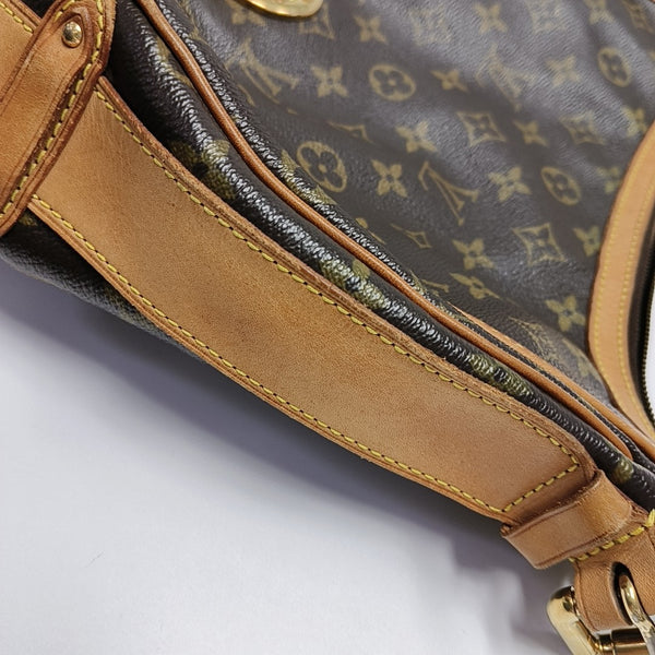 TULUM GM Monogram Coated Canvas Brown