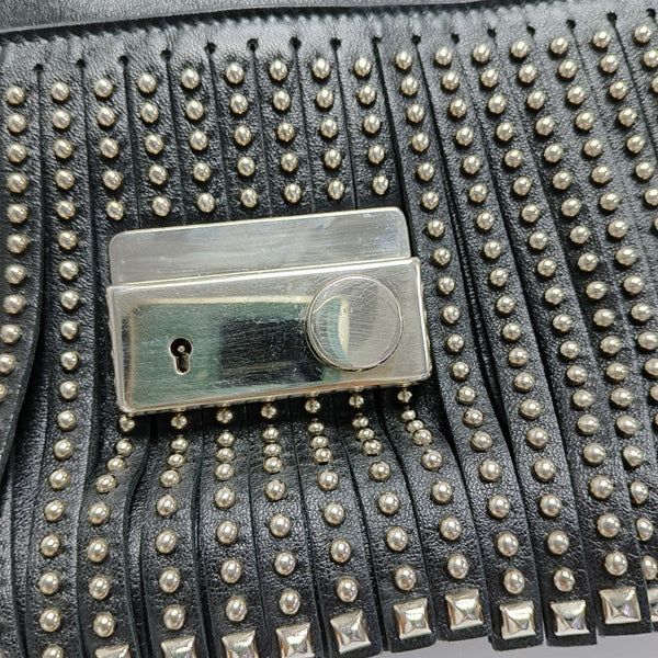 Calfskin Shoulder Bag Black