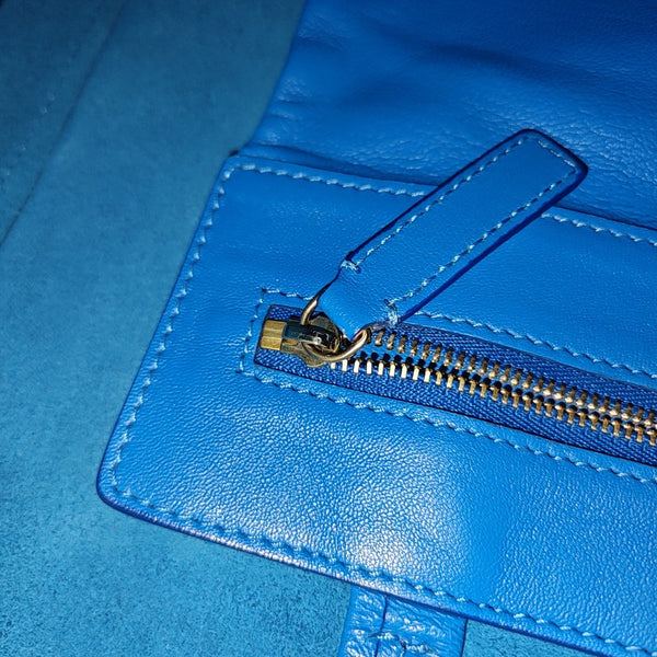 VERTICAL CABAS Medium Calfskin Blue