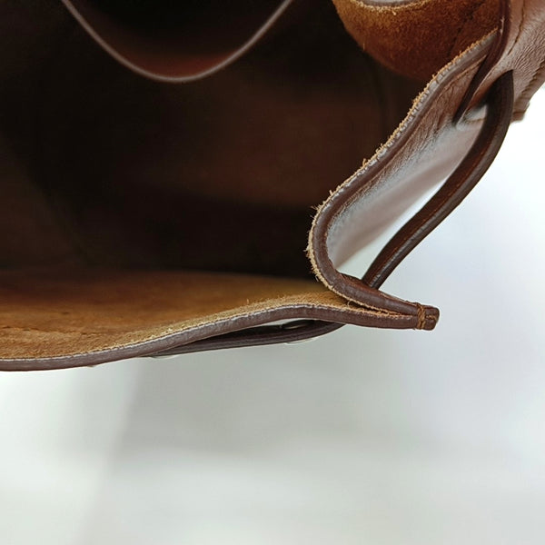 Authenticated pre-owned BIG BAG Calfskin Brown - Bucket Bag at Looply