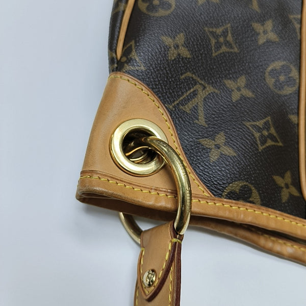 GALLIERA PM Monogram Coated Canvas Brown