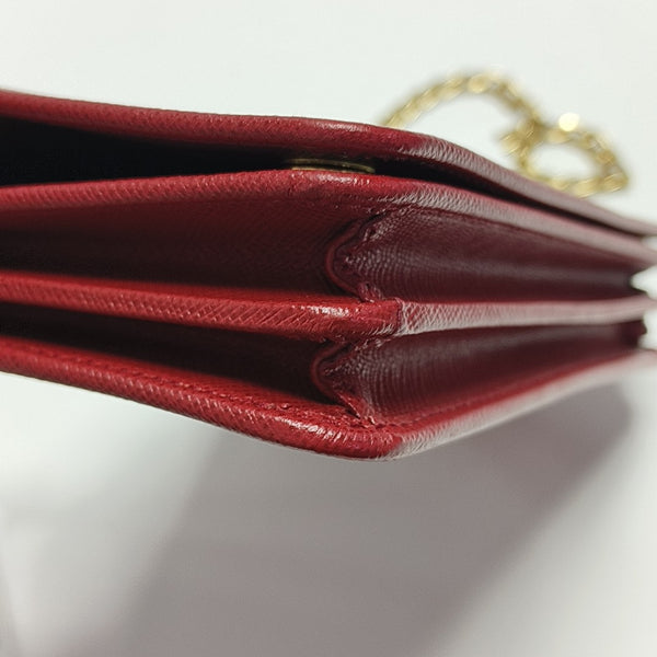 Prada Identity Saffiano Calfskin Red