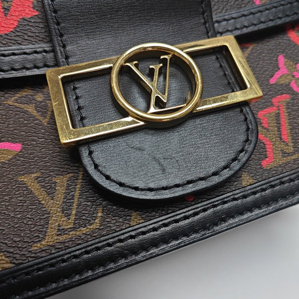 DAUPHINE Mini Monogram Coated Canvas Brown