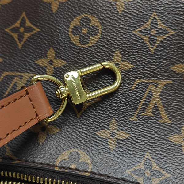 LOOP HOBO Monogram Coated Canvas Brown