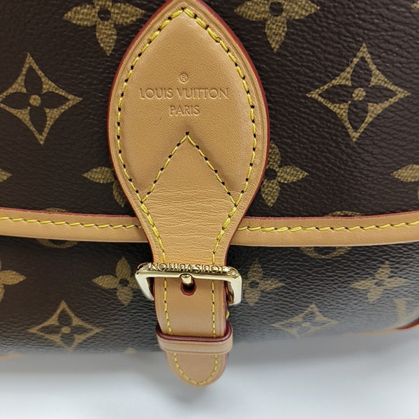 DIANE Monogram Coated Canvas Brown