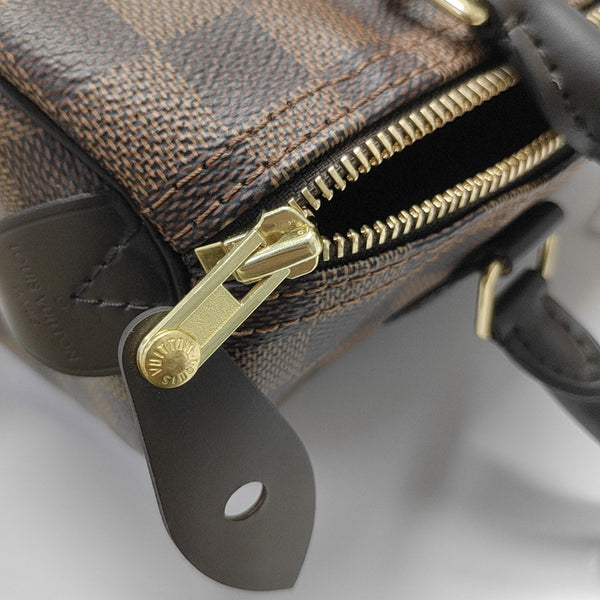 SPEEDY 25 Damier Ebene Coated Canvas Brown