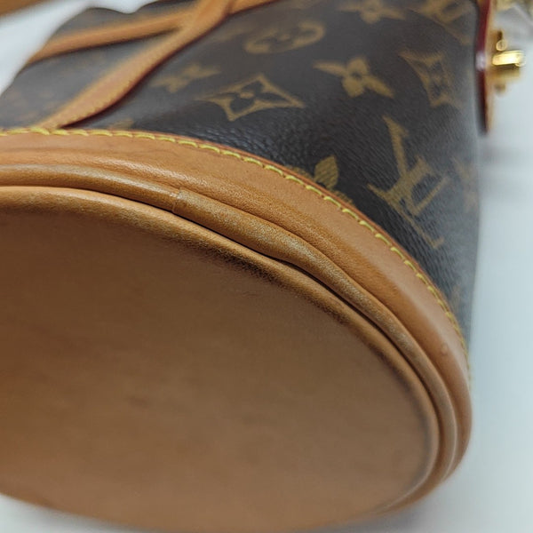 DUFFLE Monogram Coated Canvas Brown