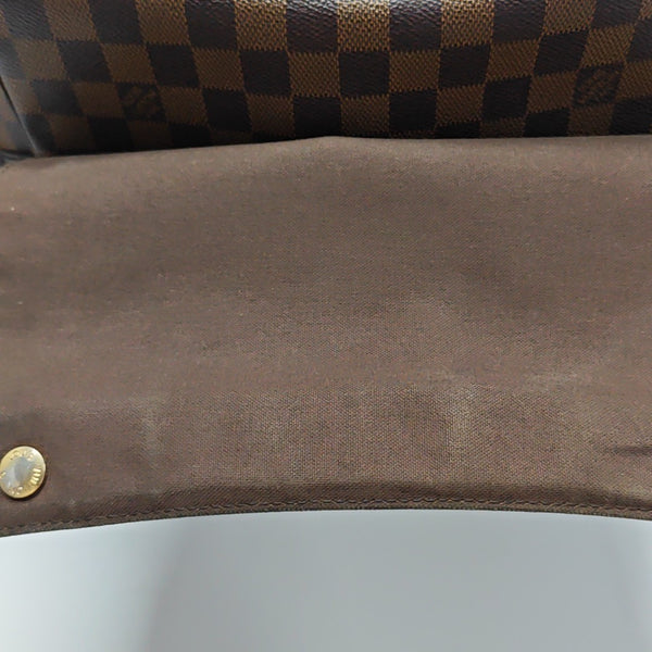 NAVIGLIO MM Damier Ebene Coated Canvas Brown