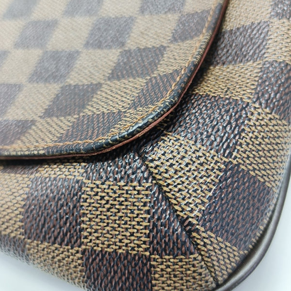 MUSETTE TANGO Damier Ebene Coated Canvas Brown