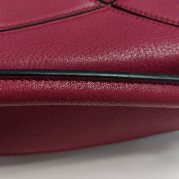 Puzzle Mini Calfskin Red