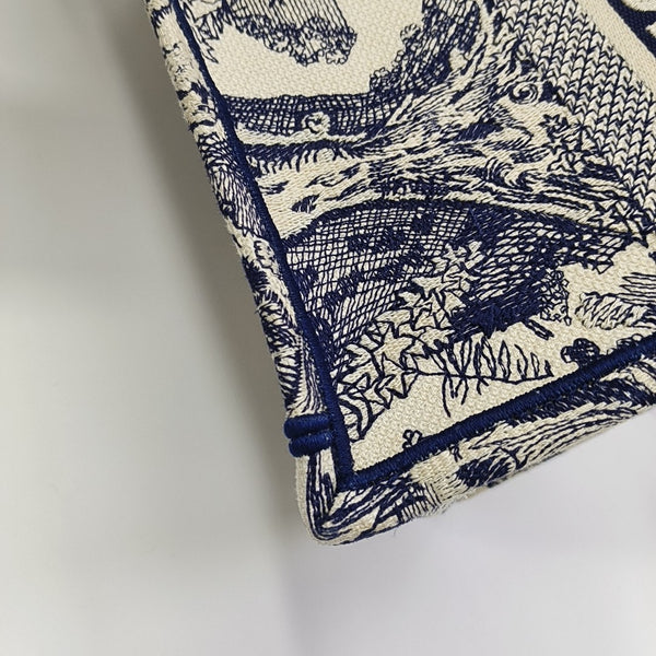 Book Tote Medium Canvas Blue