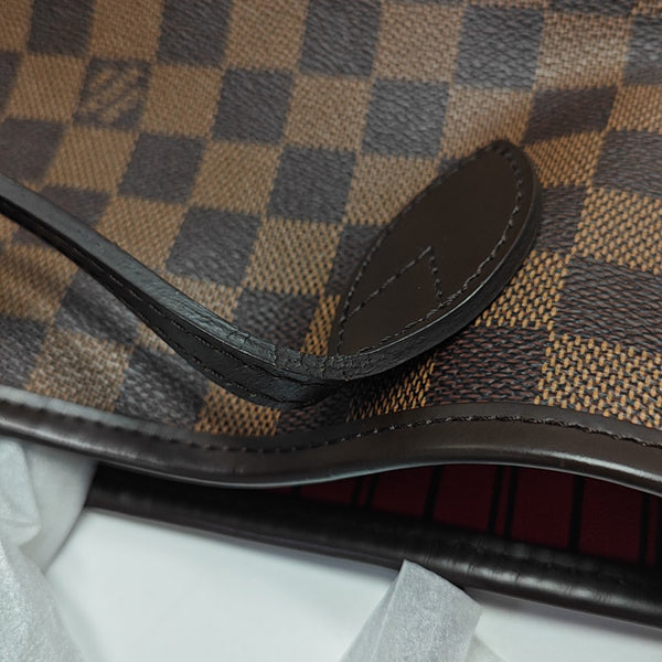 NEVERFULL MM Damier Ebene Coated Canvas Brown