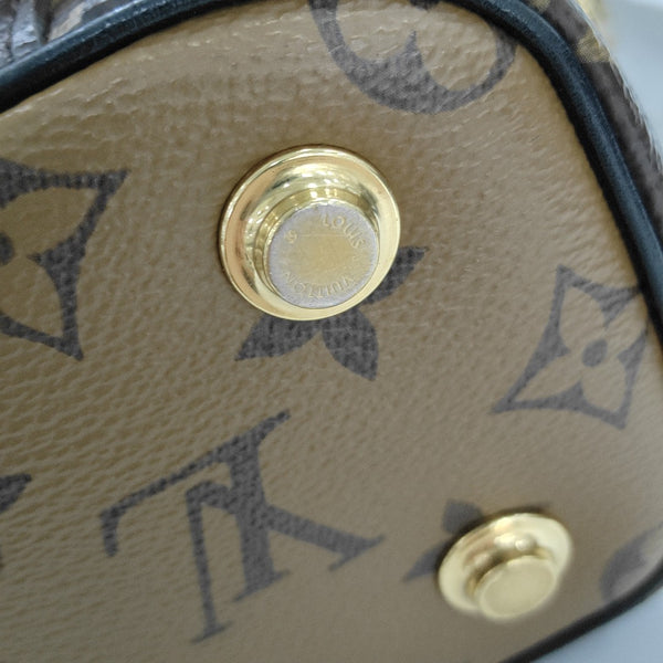 Vanity Chain Pouch Monogram Coated Canvas Brown