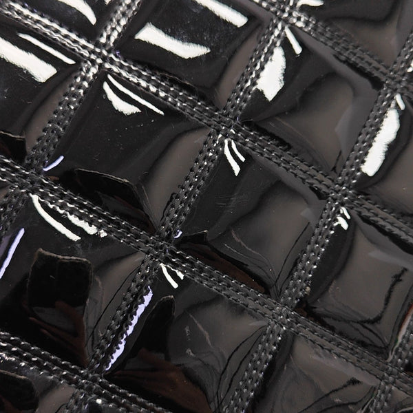 BECKY Mini Quilted Patent Calfskin Black