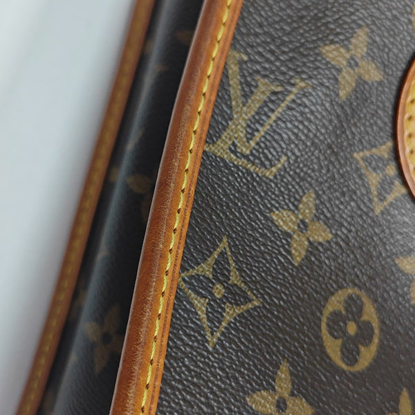 POPINCOURT Monogram Coated Canvas Brown