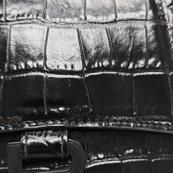 Hourglass Small Calfskin Black