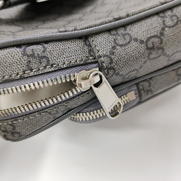 Ophidia Mini Monogram Coated Canvas Gray