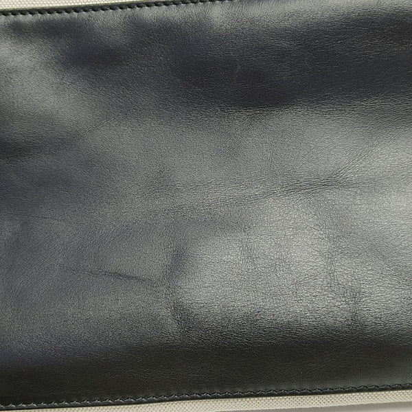 Navy Canvas White