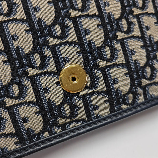 30 Montaigne Mini Oblique Canvas Blue