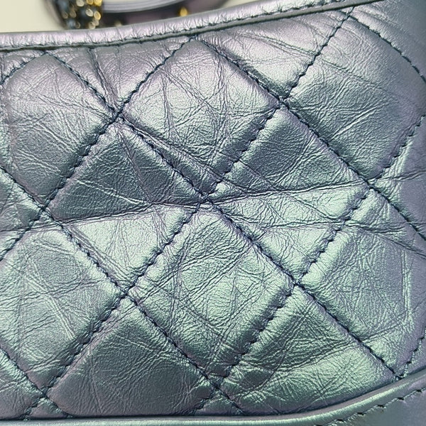 GABRIELLE Small Quilted Calfskin Metallic