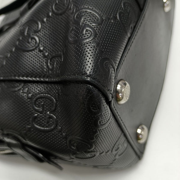 Monogram Calfskin Tote Bag Black