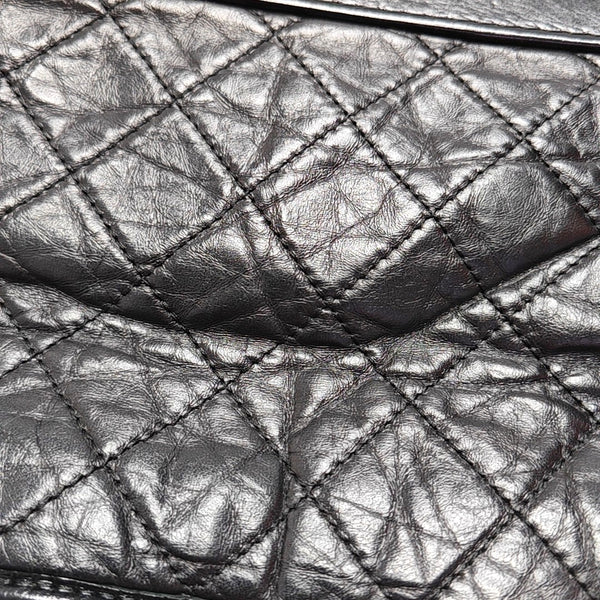 GABRIELLE Medium Quilted Calfskin Black