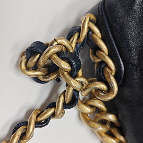 CHANEL 19 Small Quilted Lambskin Blue