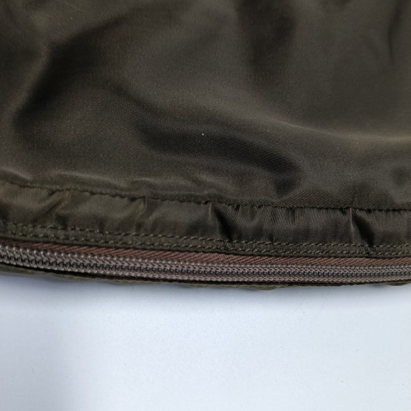 Nylon Clutch Brown