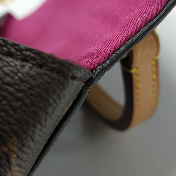 CLUNY PM Monogram Coated Canvas Brown