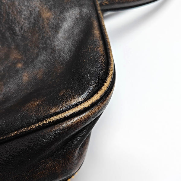 Authenticated pre-owned Beau Large Calfskin Brown - Top Handle Bag at Looply