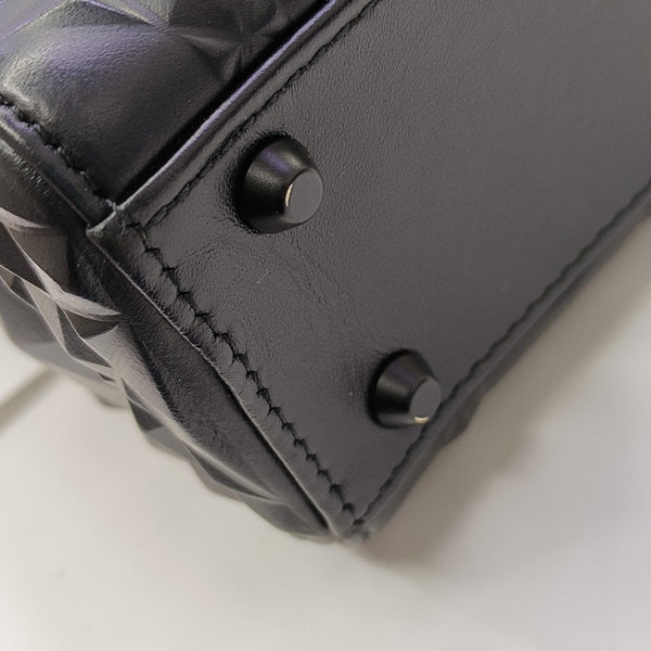 Lady Dior Mini Cannage Calfskin Black