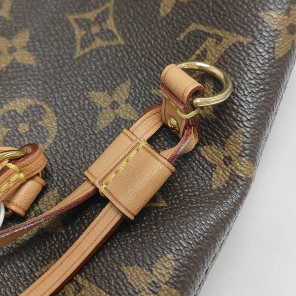 NEVERFULL MM Monogram Coated Canvas Brown