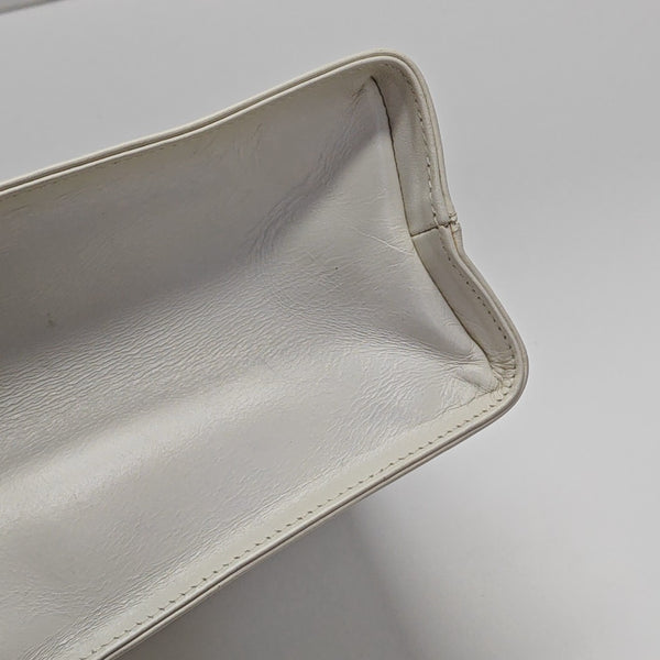 Calfskin Shoulder Bag White