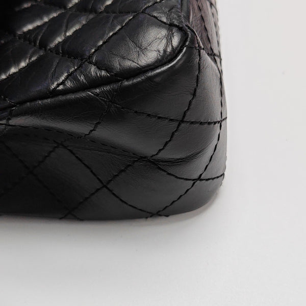 2.55 225 Quilted Calfskin Black
